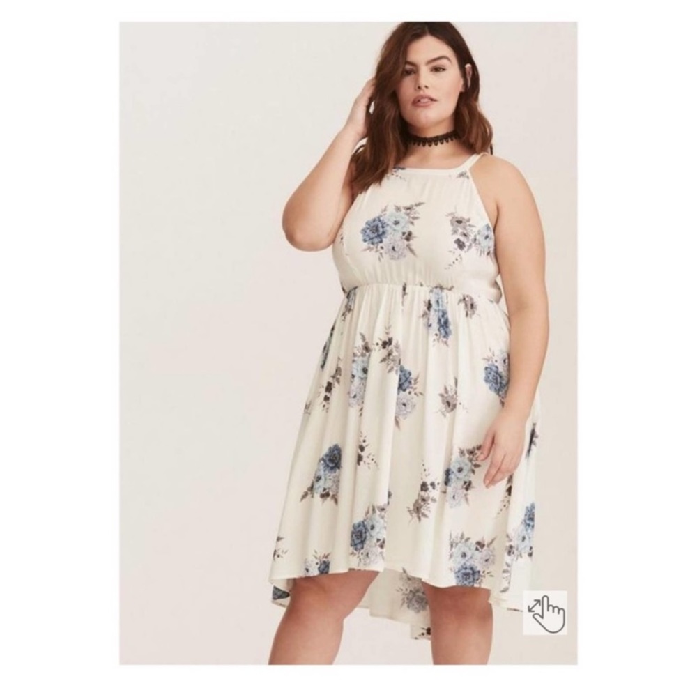 Torrid blue+white dress - so comfortable & cute!